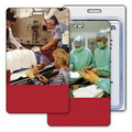 Luggage Tag with 3D Flip Lenticular Image of an Emergency Room (Blank)